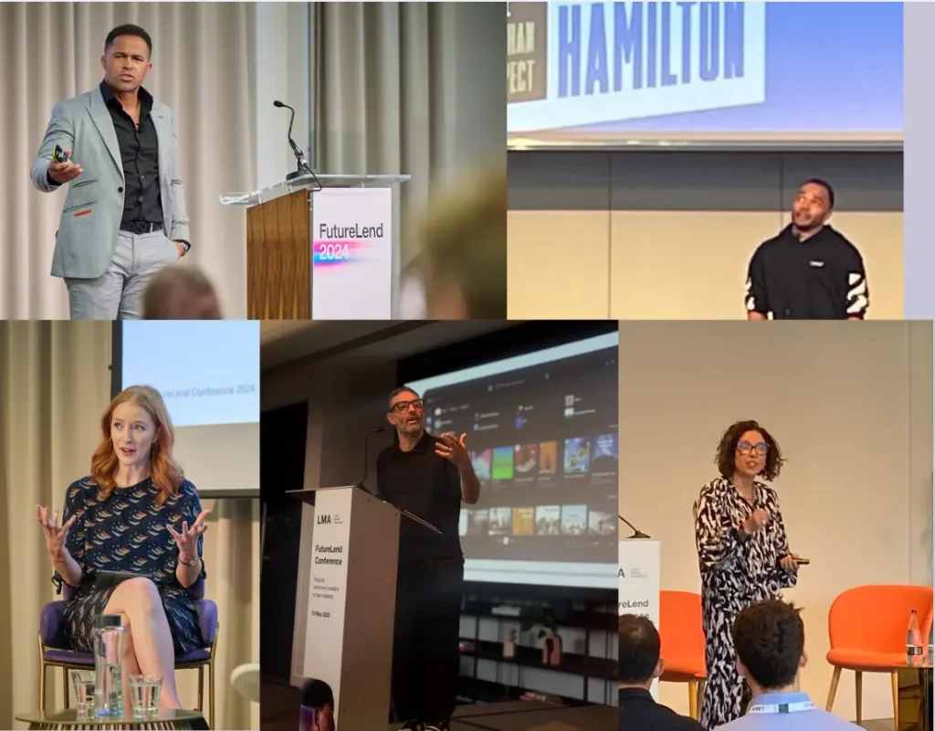 FutureLend 2024 Speakers: Jason Robinson, Nicolas Hamilton, Iona Bain,  Nick Raphael and Christine Armstrong