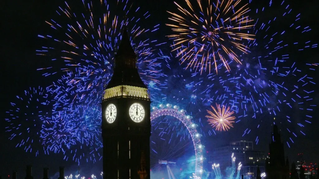 Fireworks over BigBen